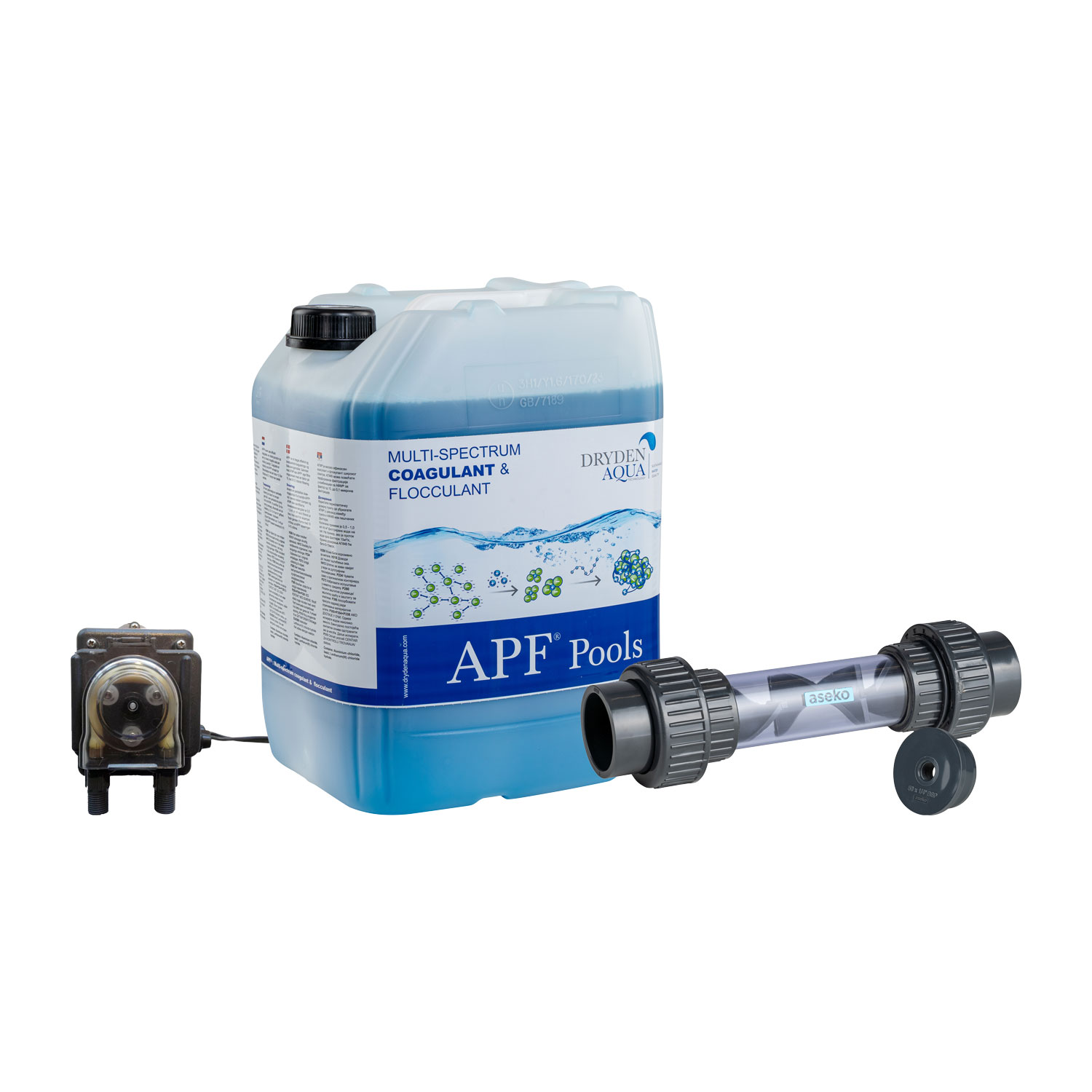 Pool Flockung Komplettset mit Koagulationsmixer 50 mm ...