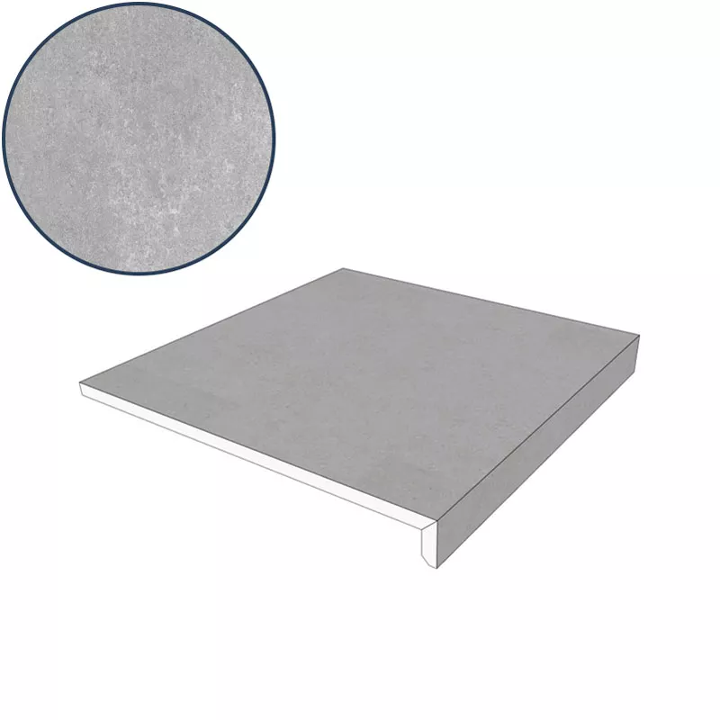 Scandi Roc Ceramica Firenze Exclusive Size Luna Steel Beckenrandstein - 60 x 60 cm