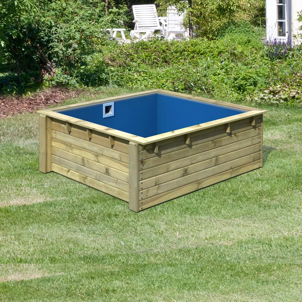 karibu-minipool-holzbecken-rechteckig-garten Karibu Minipool Holzbecken Rechteckig