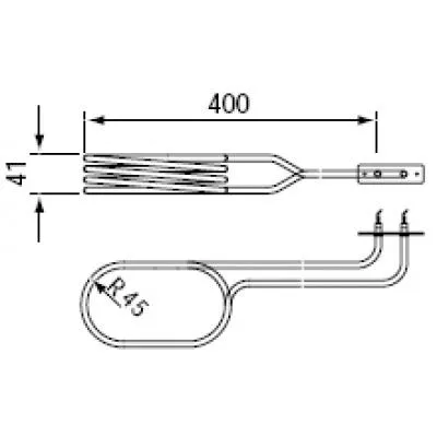 20011759 Verdampferheizstab 2000 W für Bi-O EOS Saunaofen