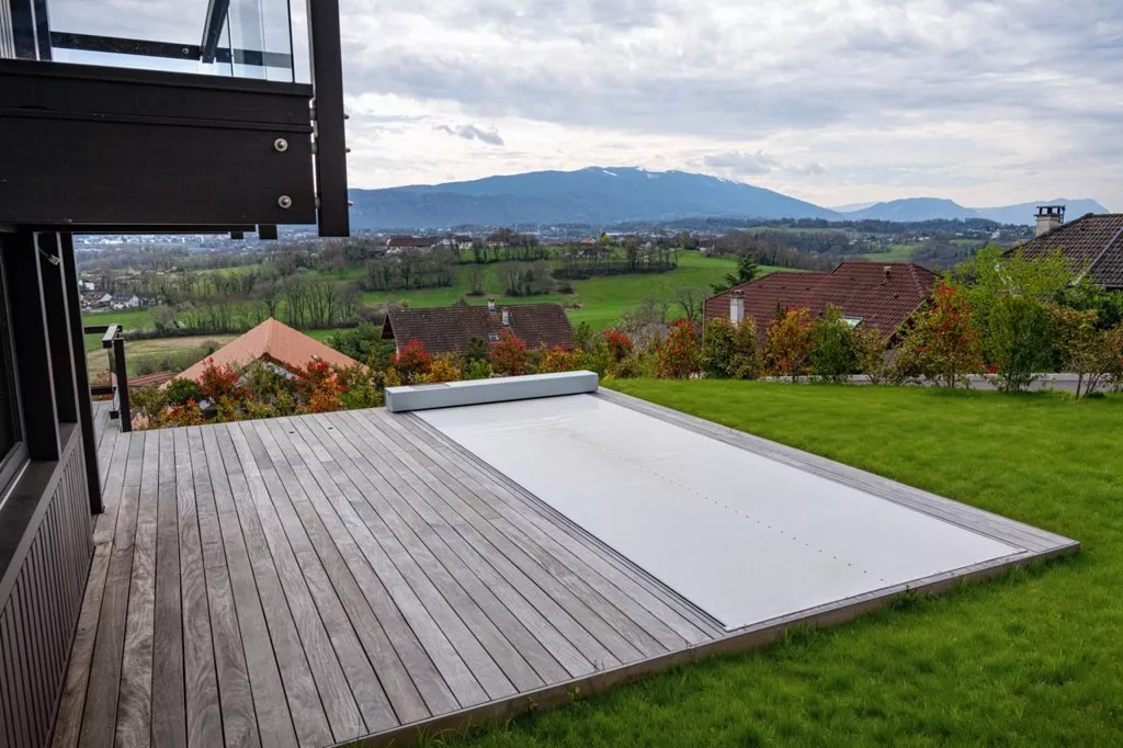Coverseal elektrische Poolabdeckung - Tiefschwarz - 500 cm x 300 cm - ohne Montage