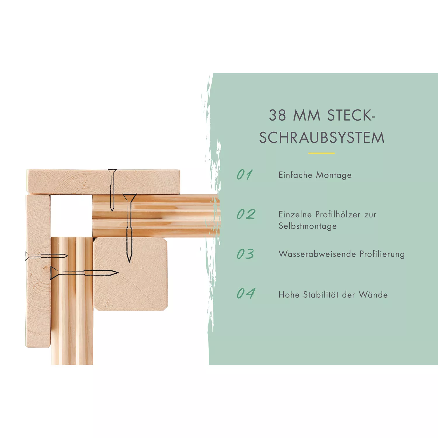 karibu-gartenhaus-dice-5-schraubsystem Karibu Gartenhaus Dice 5