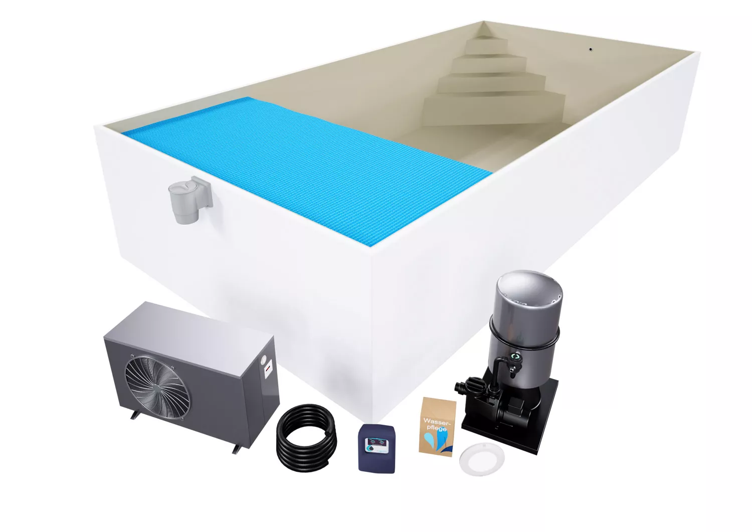 Isotherm-Pool_Komplettset_Premium_sand_mit_Ecktreppe_Oblique_1 Isotherm-Pool Komplettset Premium sand mit Ecktreppe Oblique