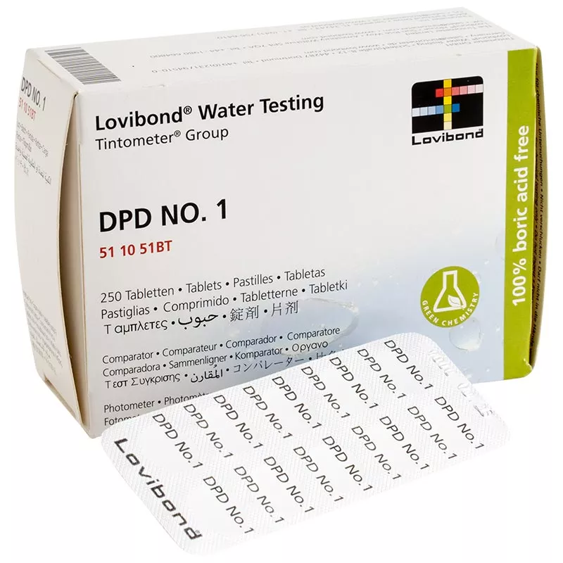 DPD No. 1 Testtabletten für Scuba, Checkit & Photometer - 250 Stk