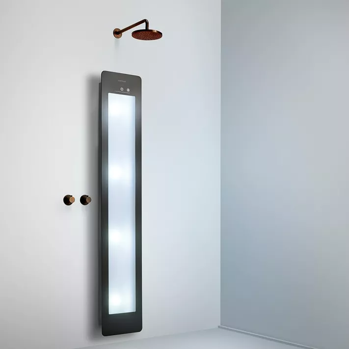 Sunshower Plus L - Wandmontage - White