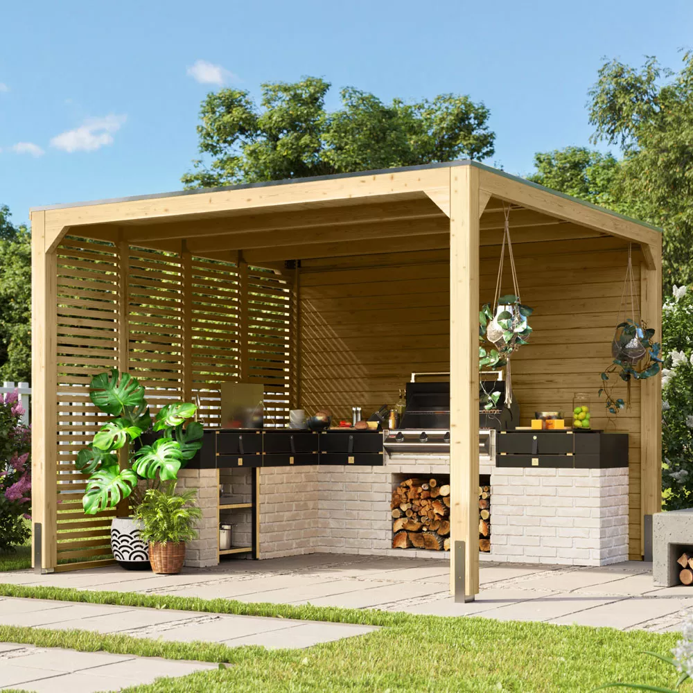 Karibu Pavillon Cubus - ohne Anbau