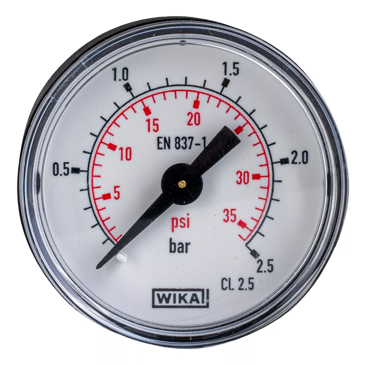 Manometer bis 2,5 bar 1/8 Zoll Anschluss hinten
