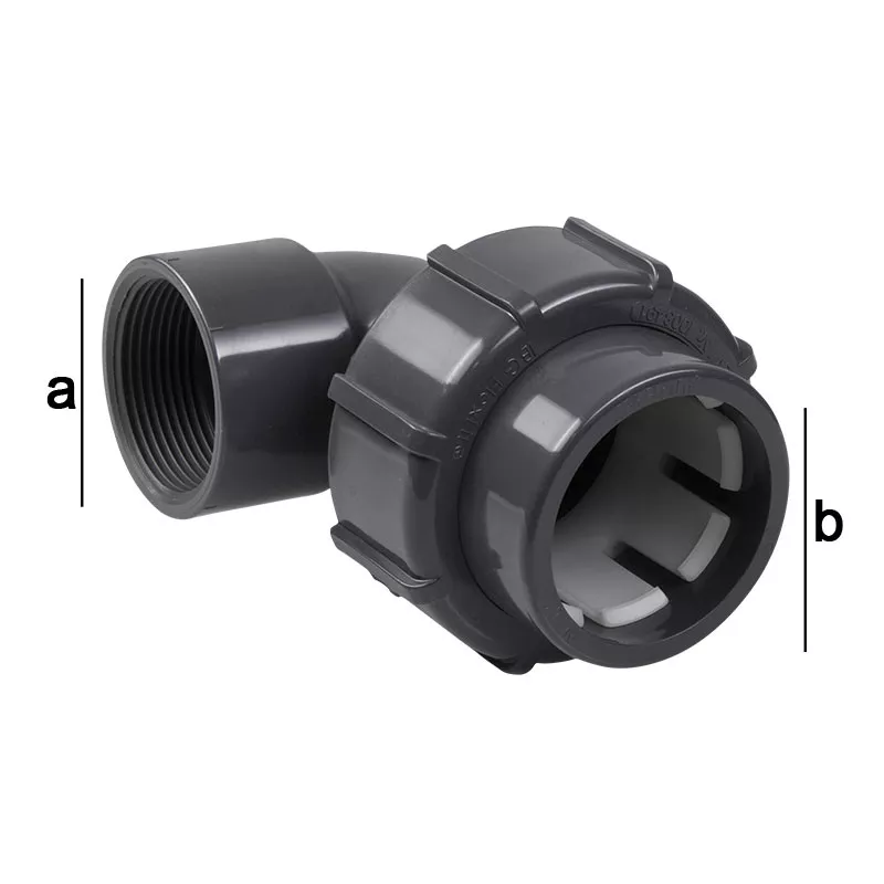 Flexfit Winkel 90 Grad Klemm 50 mm x 1 1/2 Zoll Innengewinde