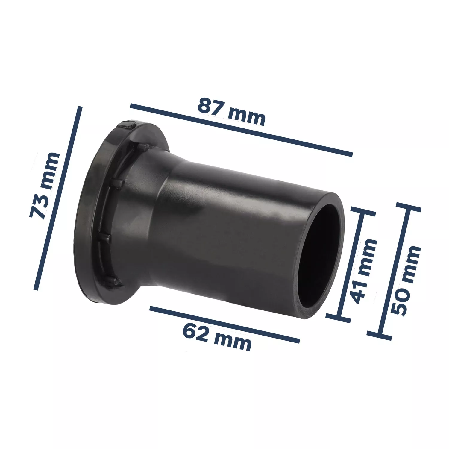 PE Einlegeteil/Stutzen für Kugelhahn Safe - D50 mm