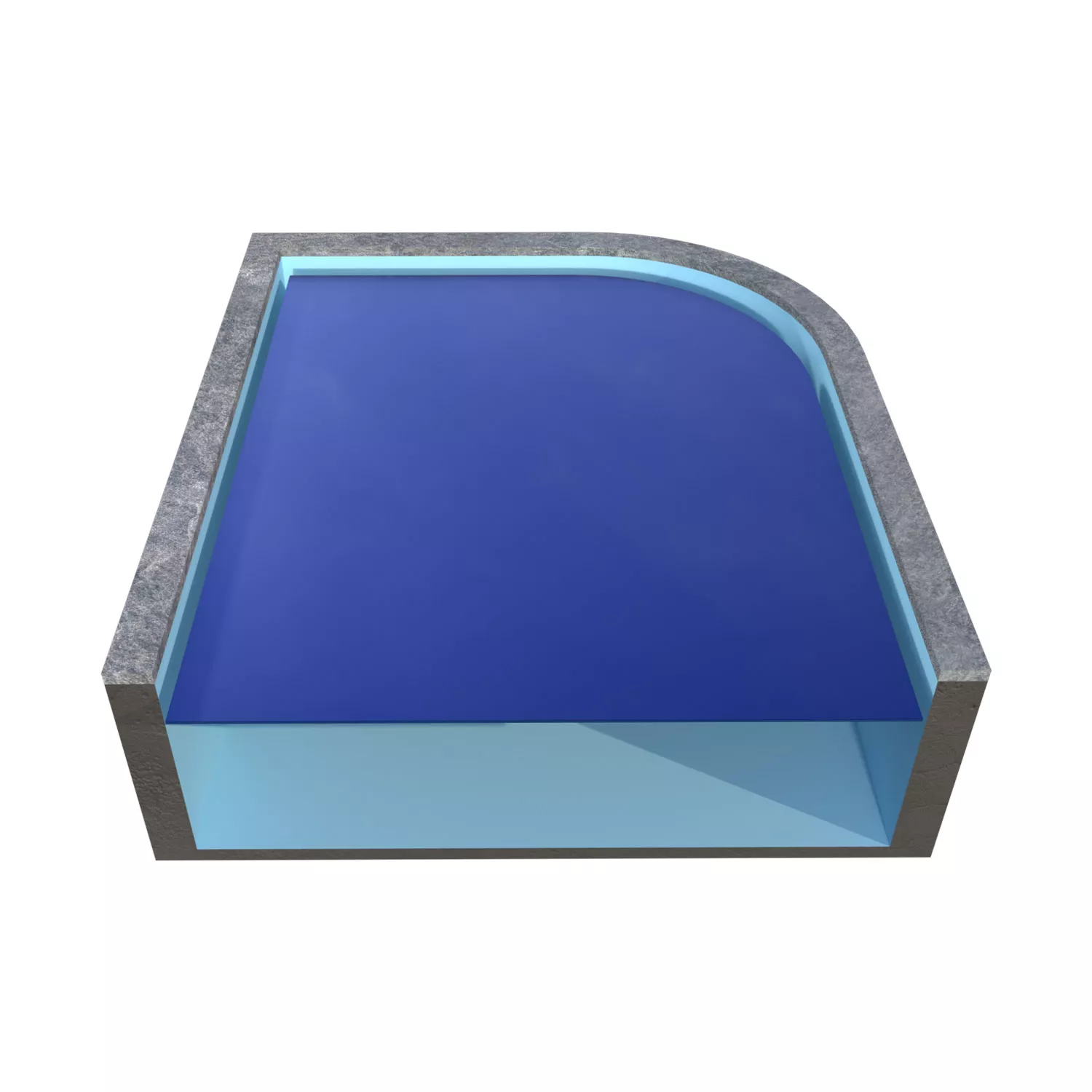 Poolpowershop Thermosafe Isolierabdeckung Radiusschnitt