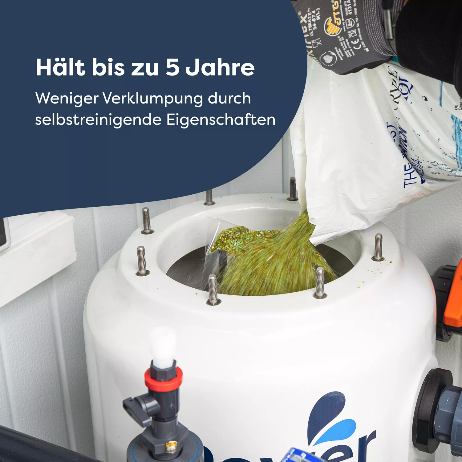 AFM ng Grade 1 Filterglas 21 kg 0.4 - 0.8 mm 