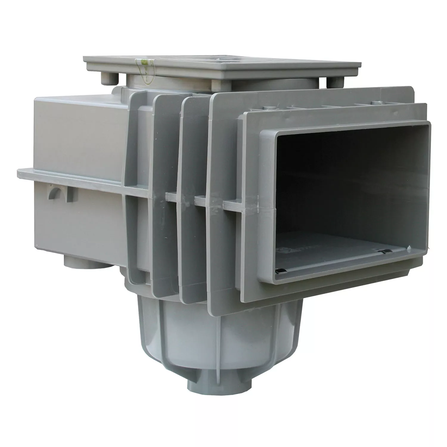 MTS Einbauskimmer V20 aus ABS Kunststoff für Betonbecken grau