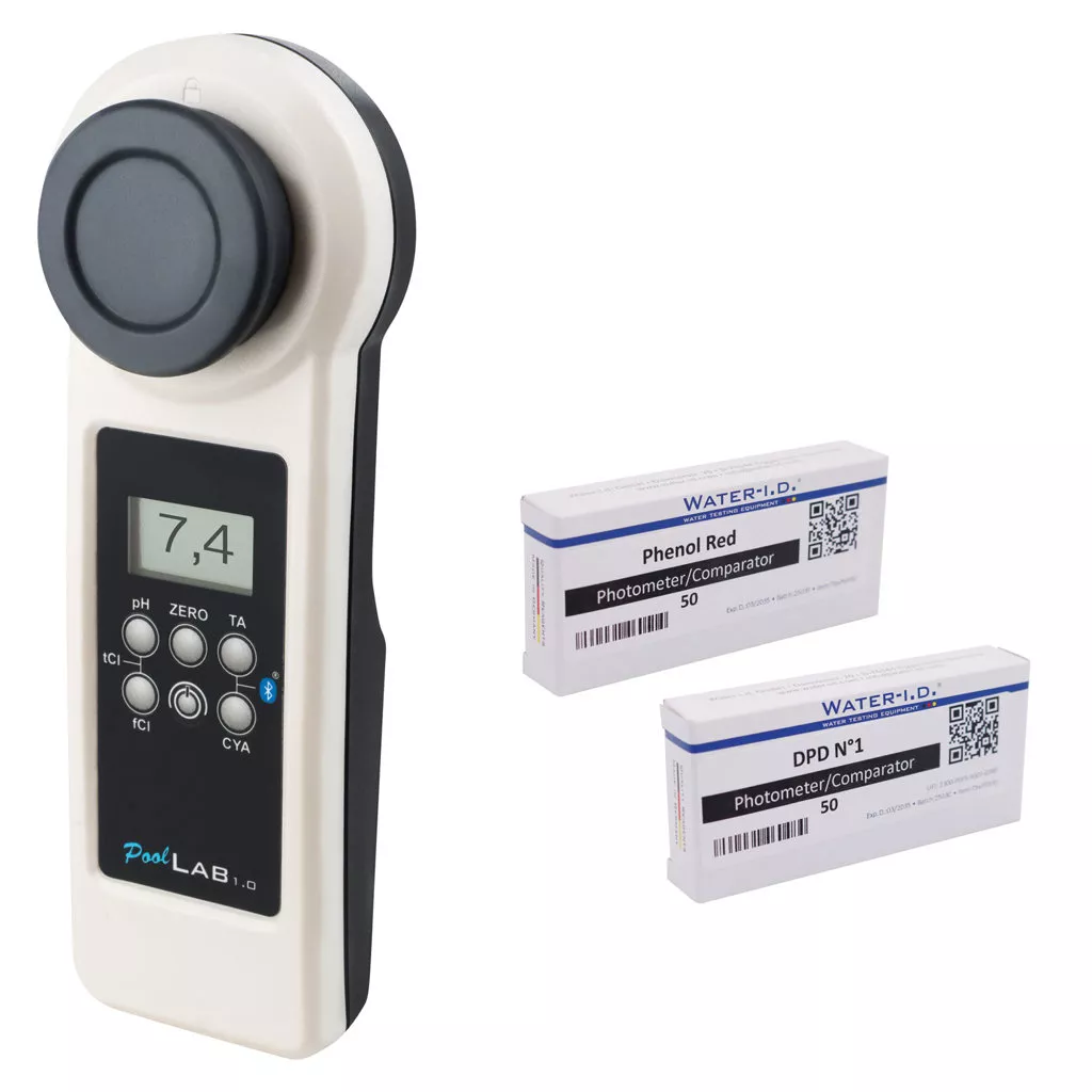 Water-I.D. PoolLab 1.0 Photometer Pooltester Starterset