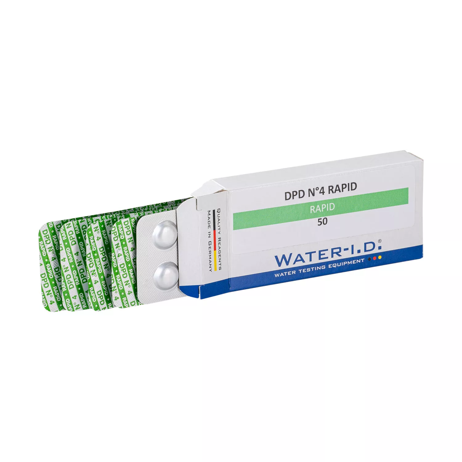 50-testtabletten-dpd-nr4-rapid-offen Water-I.D. DPD Nr. 4 Rapid Testtabletten Sauerstoff für Pooltester - 50 Stk