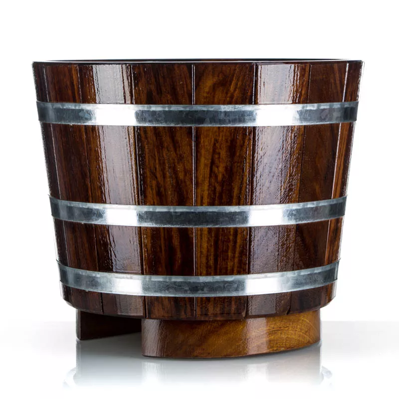 Fußwanne Kambala 29 L hohe Ausführung innen und außen transparent hygieneversiegelt + Standrohr