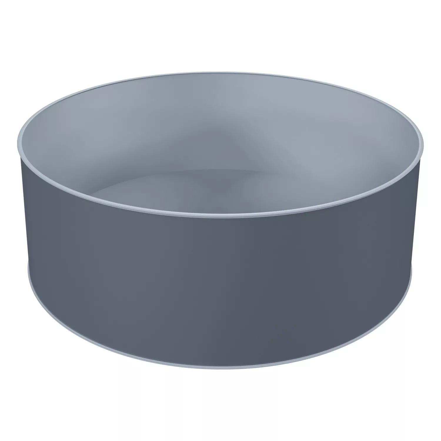 Stahlwandpool Rund Grigio