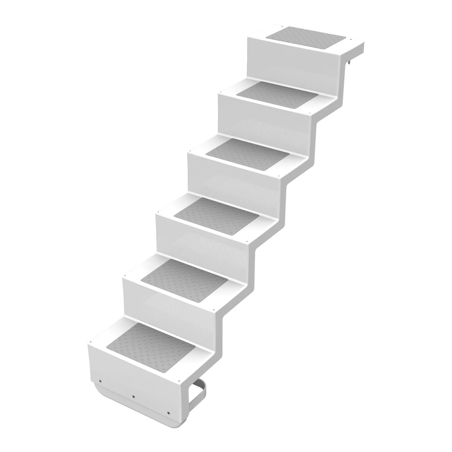 Polyester_Treppe_ELEGANZ_60_U_kurz_-_5_stufig_weiss Polyester Treppe ELEGANZ 60 "U" kurz - 5 stufig weiß