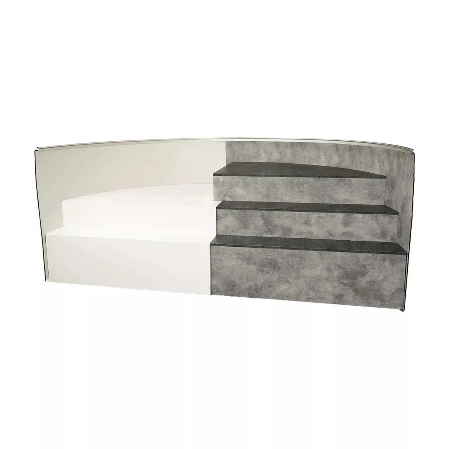 Trendstone Pooltreppe für Rund- Oval- Achtformbecken