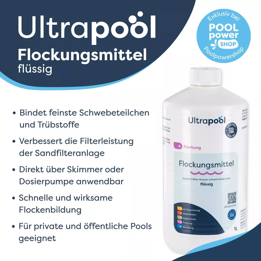 Ultrapool Flockungsmittel flüssig - 1 L