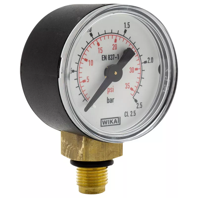 20010006_pic1 Manometer bis 2,5 bar 1/8 Zoll Anschluss unten