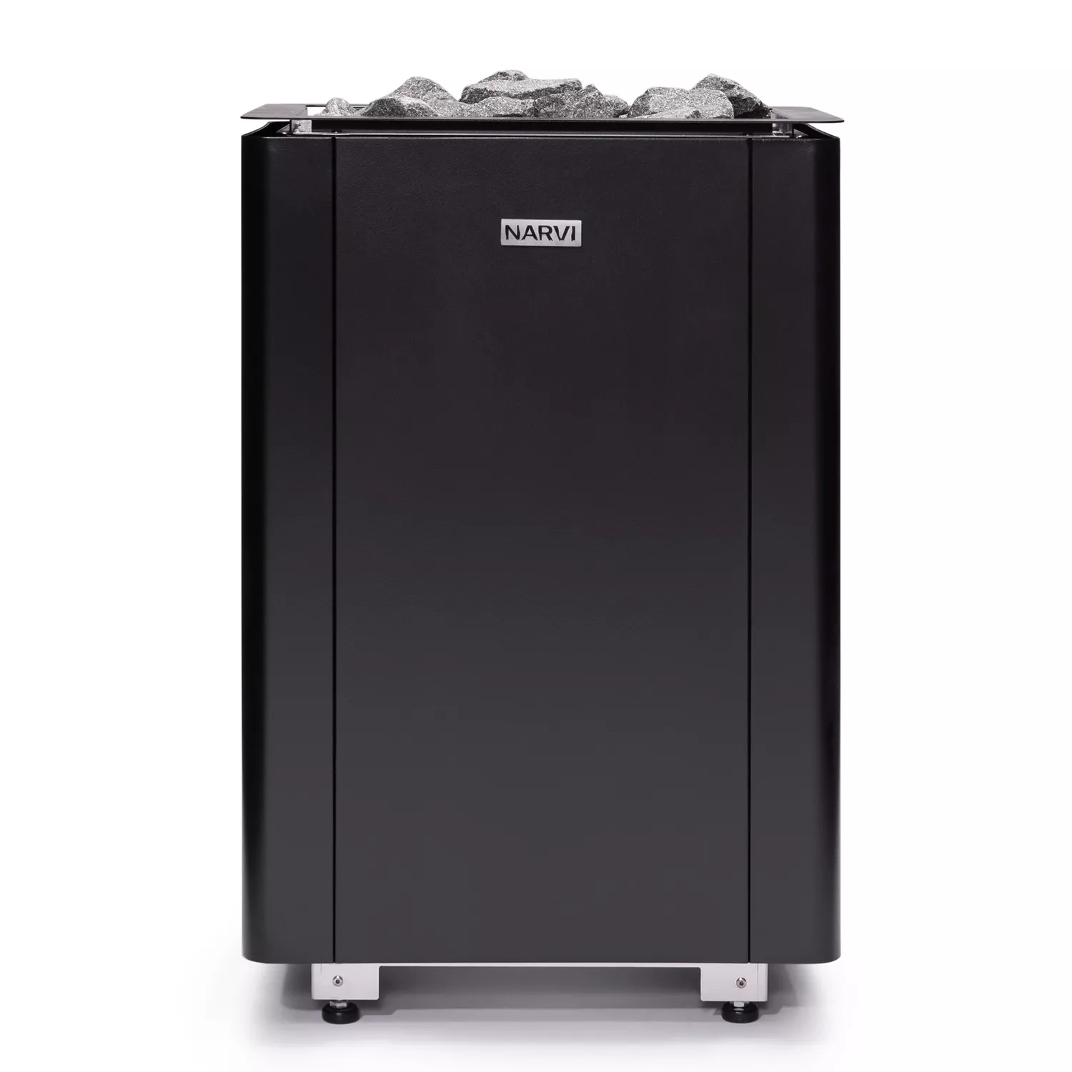 narvi-ultra-small-schwarz-saunaofen-ohne-steuerung-frontal Narvi Ultra Small Saunaofen - 6 kW