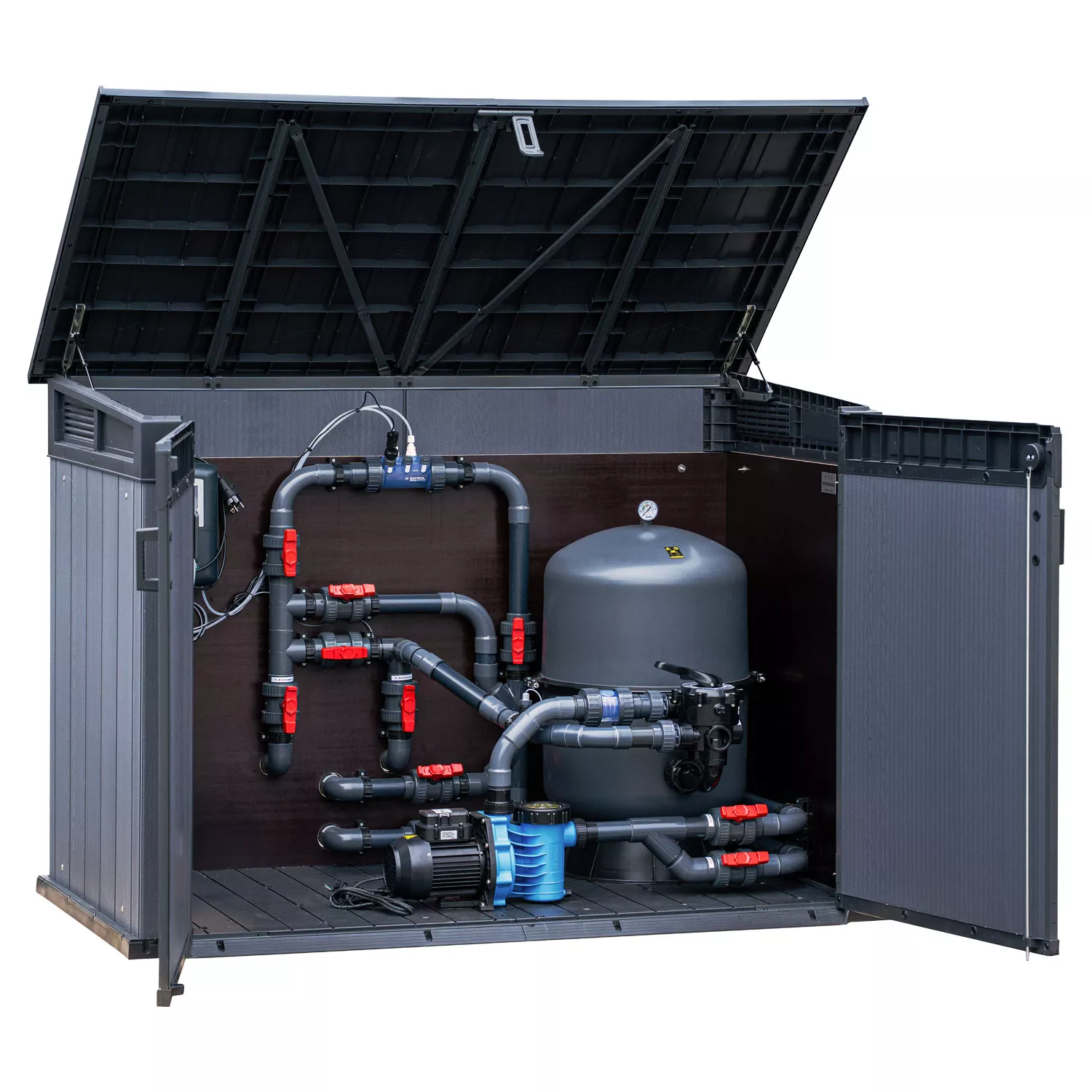 Pooltechnik Box Komplettset Chlordosierung