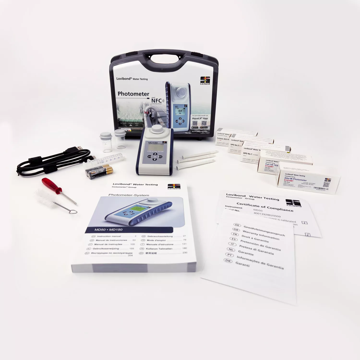 Lovibond MD 150 Photometer - Tabletten Cl/pH