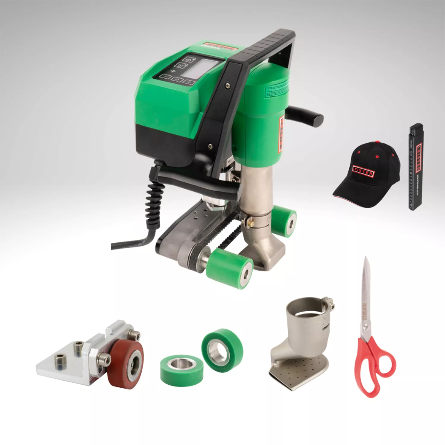 UNIDRIVE-500-Set-1 Leister Unidrive 500 Halbschweißautomat Set