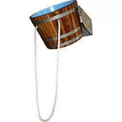 Eimer Schwalldusche aus Kambala AUSSEN Schwalleimer