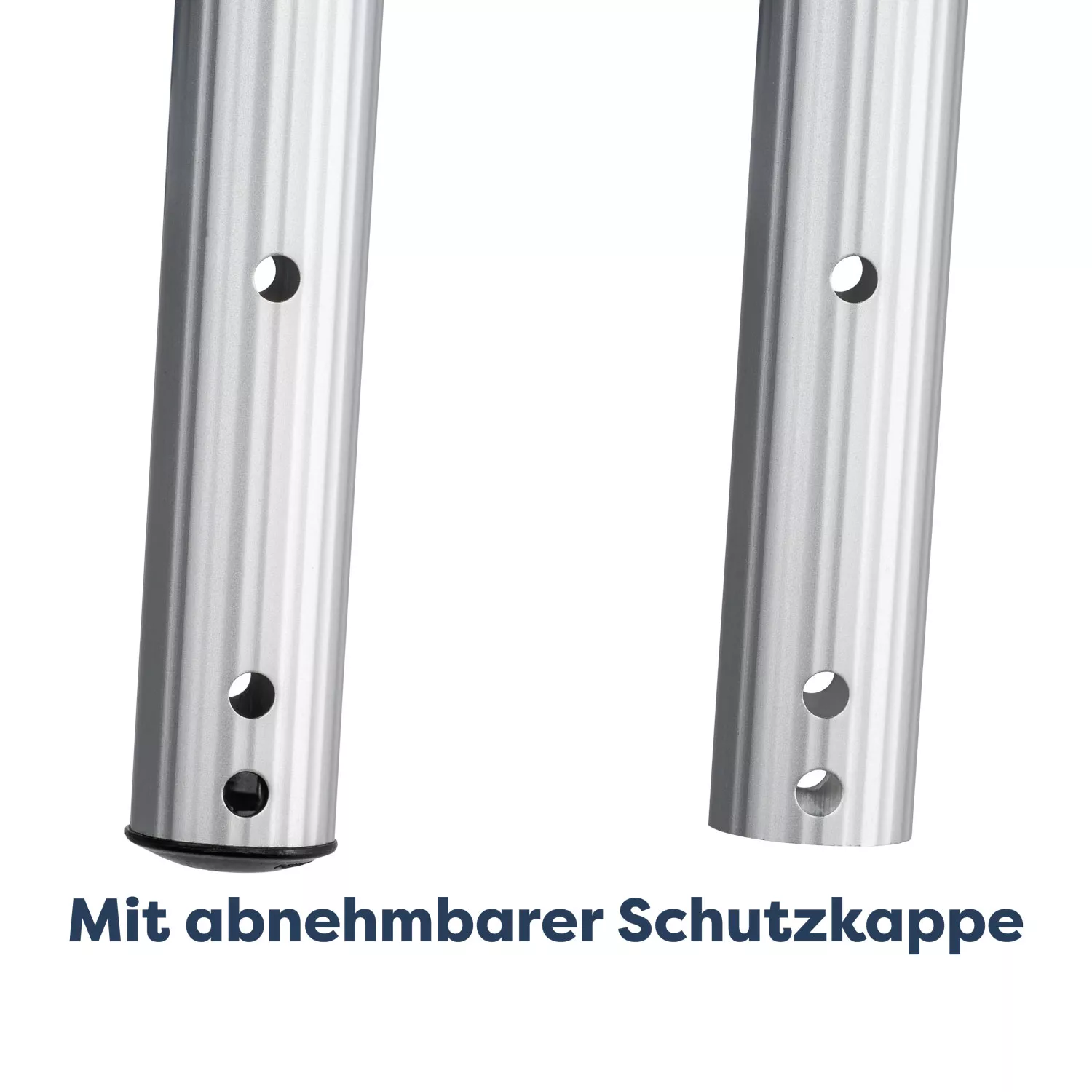 teleskopstange-3-x-120-m-clips-schutzkappe Teleskopstange 3 x 1,20 m Silber