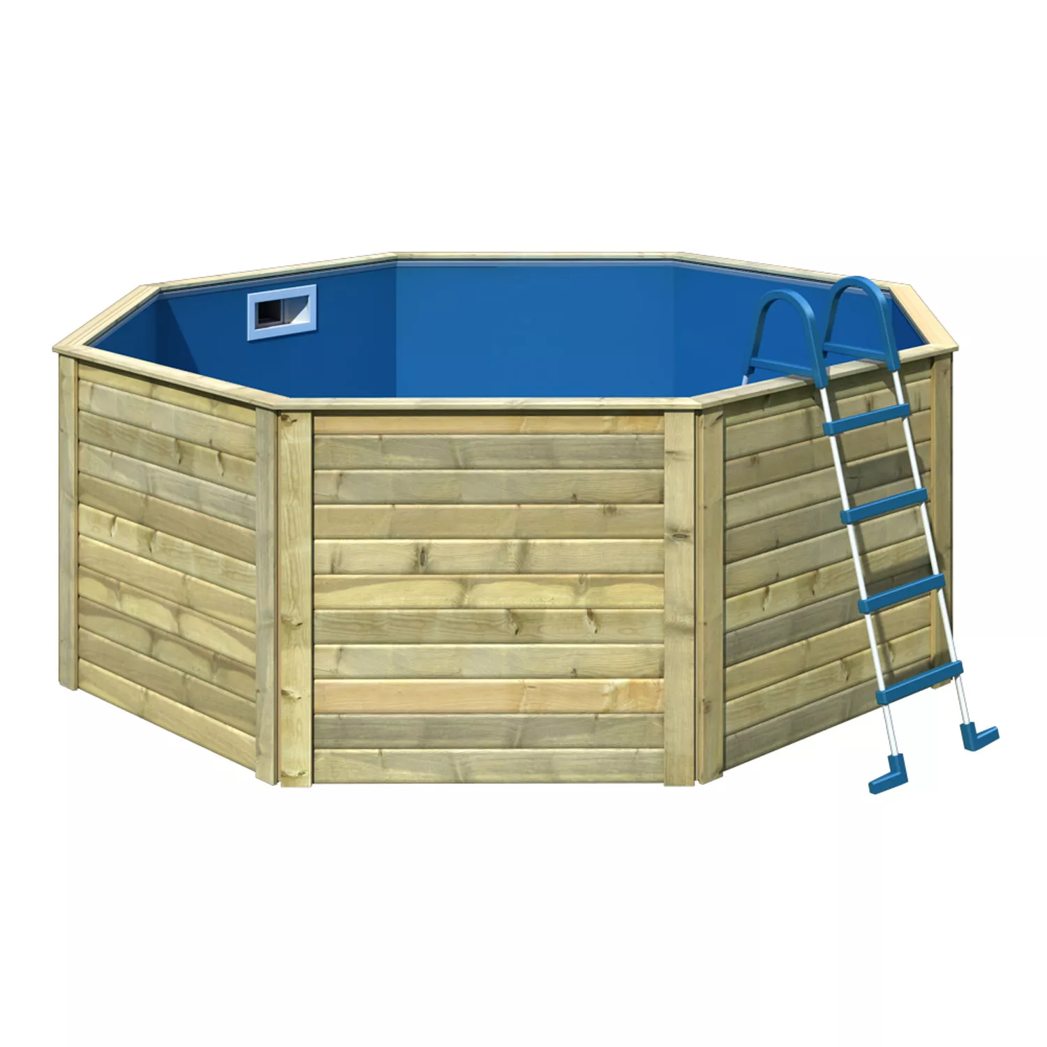 karibu-pool-x0-holzbecken-komplettset-rund-leer Karibu Pool X0 Holzbecken Rund