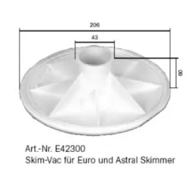 E42300-1 Skim Vac für Astral Skimmer 17.5