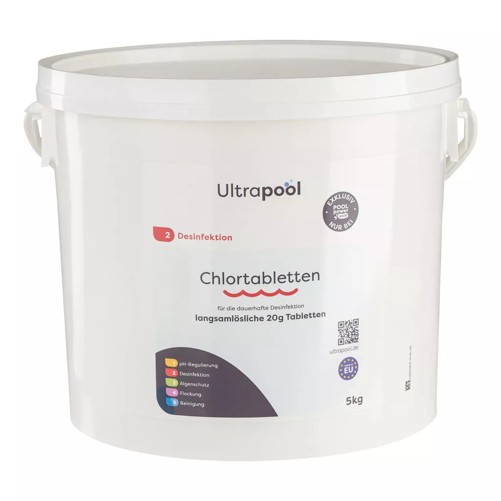 ultrapool-langsamloesliche-20-g-chlortabletten Ultrapool langsamlösliche 20 g Chlortabletten - 5 kg