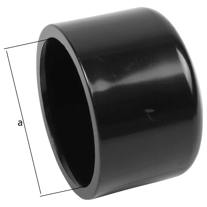 PVC Kappe d 50 mm schwarz 