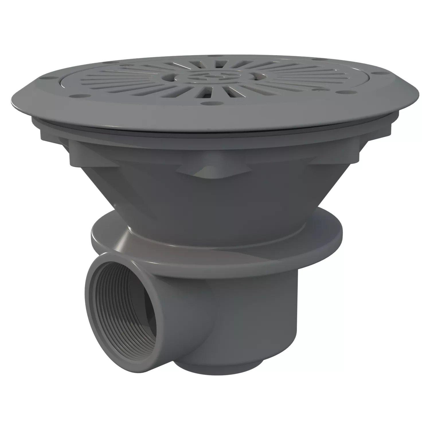 Astral ABS Bodenablauf 230 mm hellgrau Folienbecken