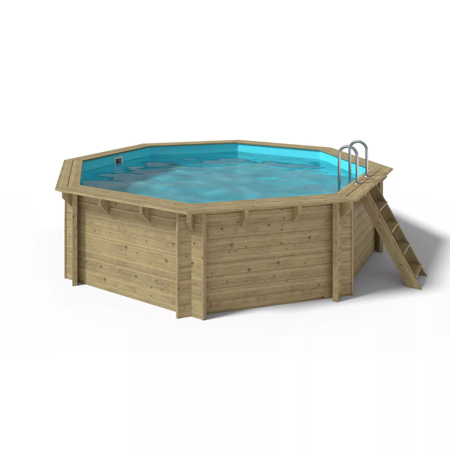 Oku Emotion Fun Holzpool Komplettset Premium Rund - 5,1 m