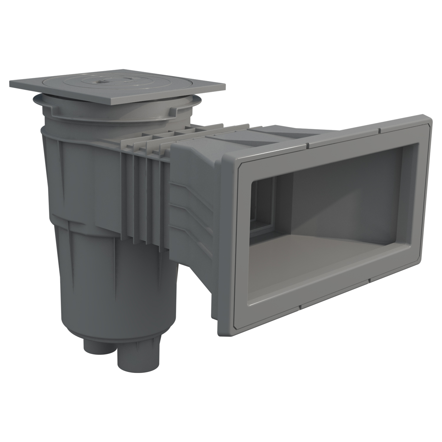 Astral-ABS-Breitmaulskimmer_grau Astral ABS Breitmaulskimmer 17,5 l hellgrau Folien/ Fertigbecken