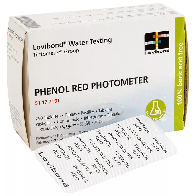 Phenol Red Testtabletten für Scuba, Checkit & Photometer - 250 Stk Variante wählen: 250 Stk