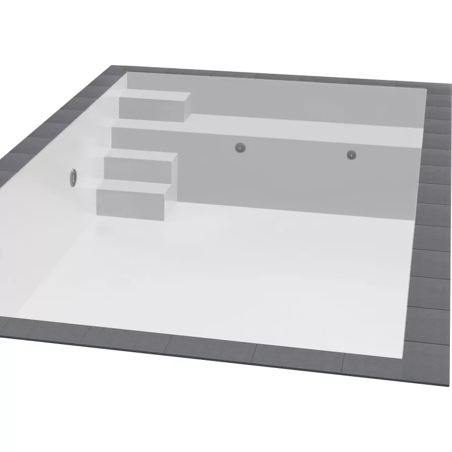 Pooltreppe Variofit 5-stufig - 147,5 x 58 x 125 cm