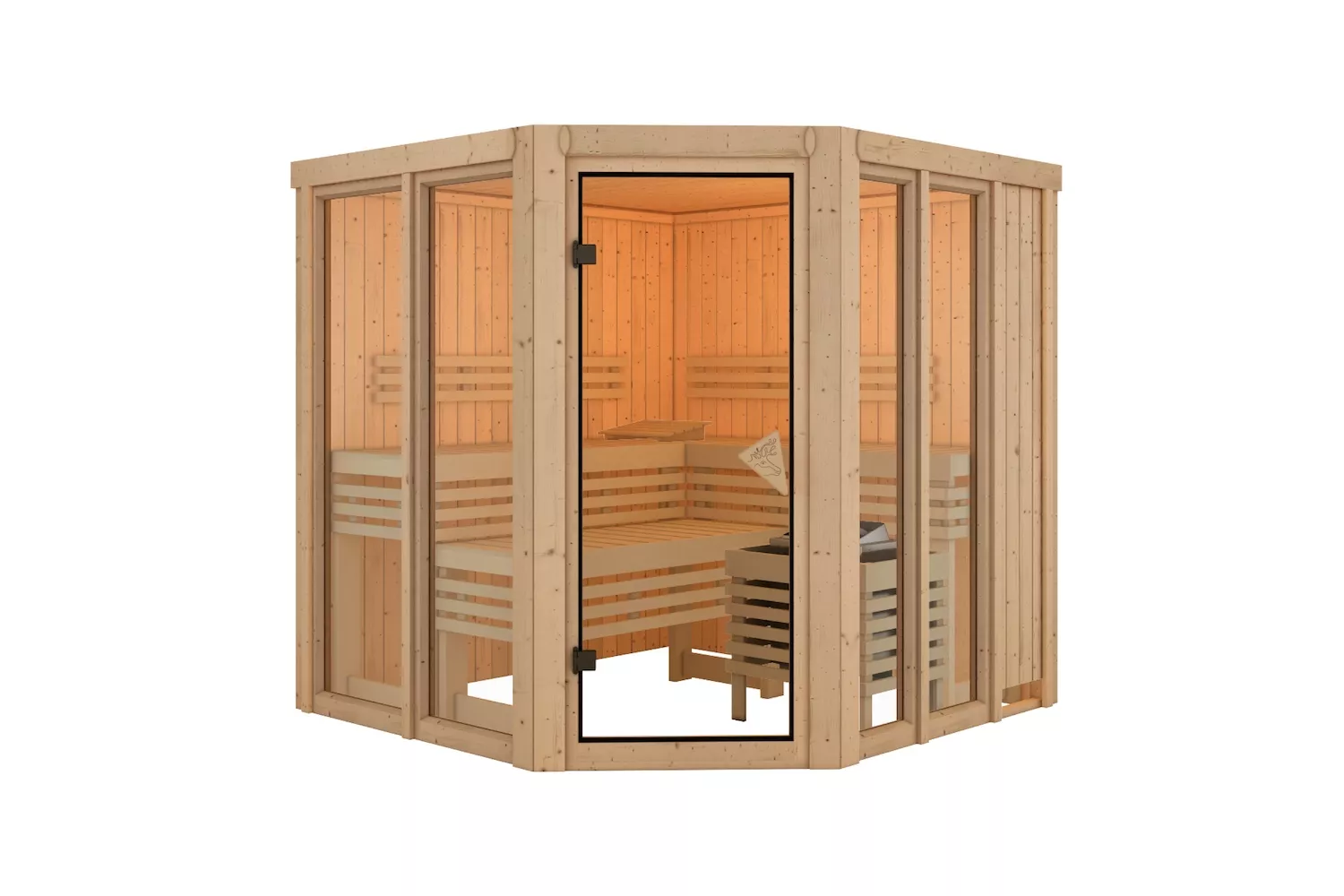 Karibu_Elino_Systemsauna_ohne_ofen_5 Karibu Elino Systemsauna ohne Ofen