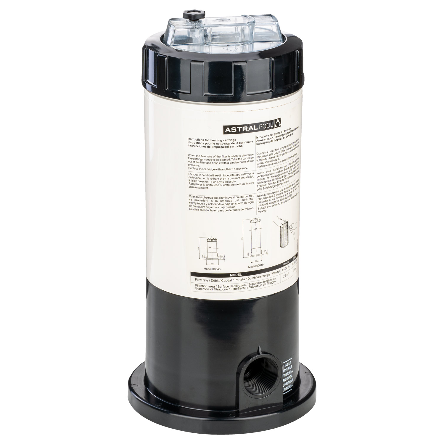 Kartuschenfilterbehälter 2,3 m³ Astral | 2,3 m³ bis 5 m³ | 246001