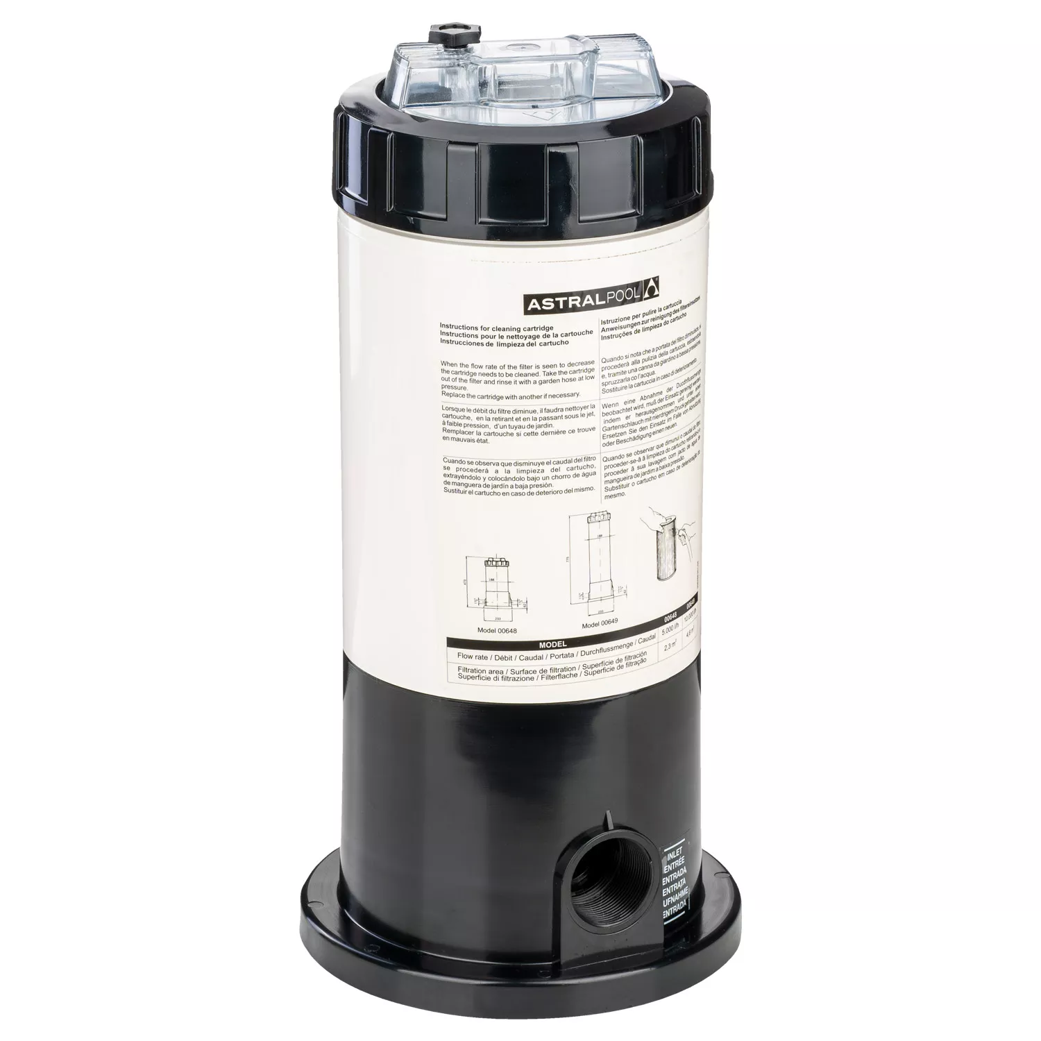 Kartuschenfilterbehälter 2,3 m³ Astral | 2,3 m³ bis 5 m³ | 246001 