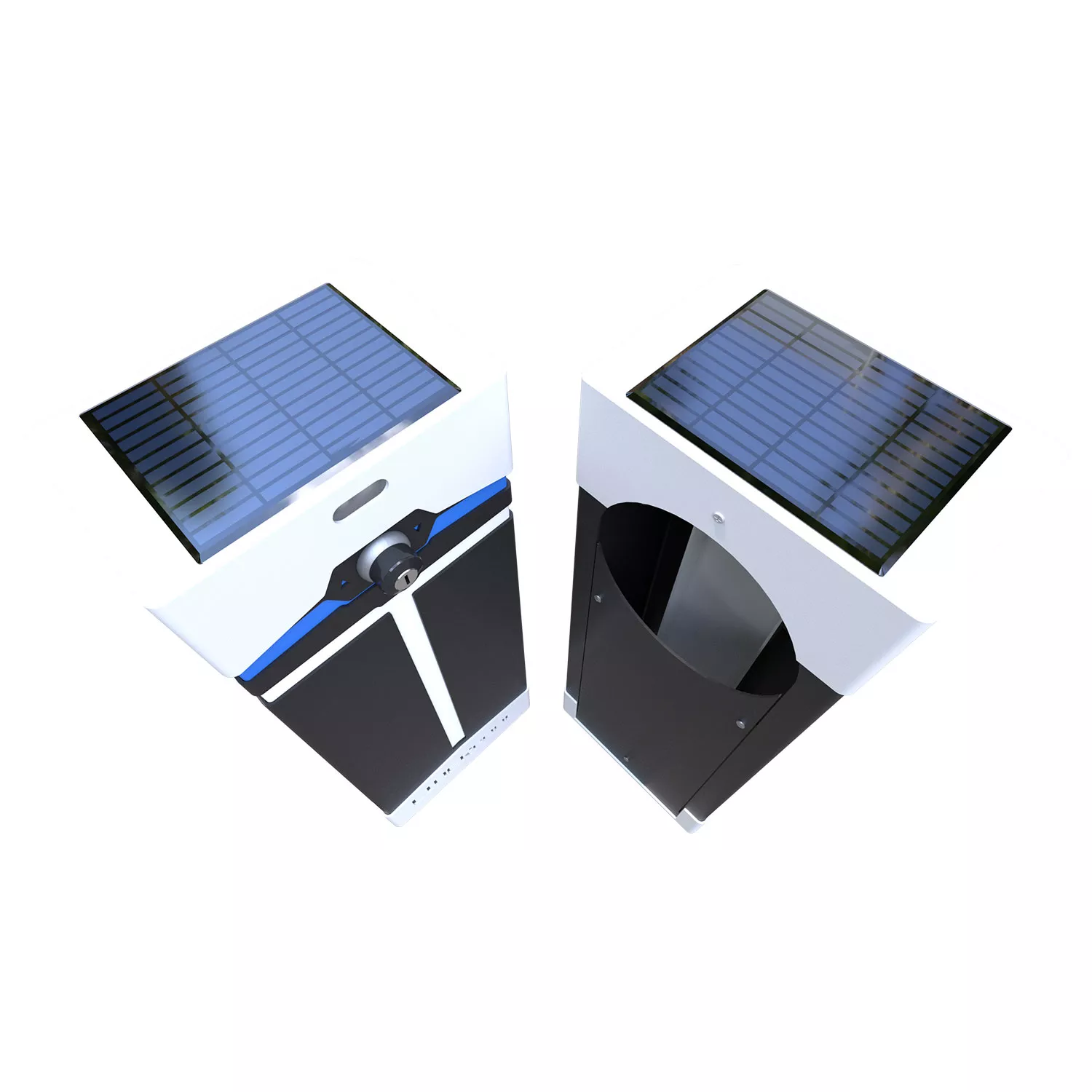 Poolpowershop Oberflur Aufrollvorrichtung T-Light - weiß-grau