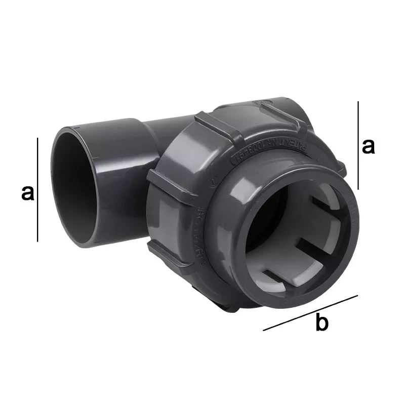 Flexfit T Stück 90 Grad Klemm Klebemuffe Klebemuffe 50 mm x 50 mm x 50 mm