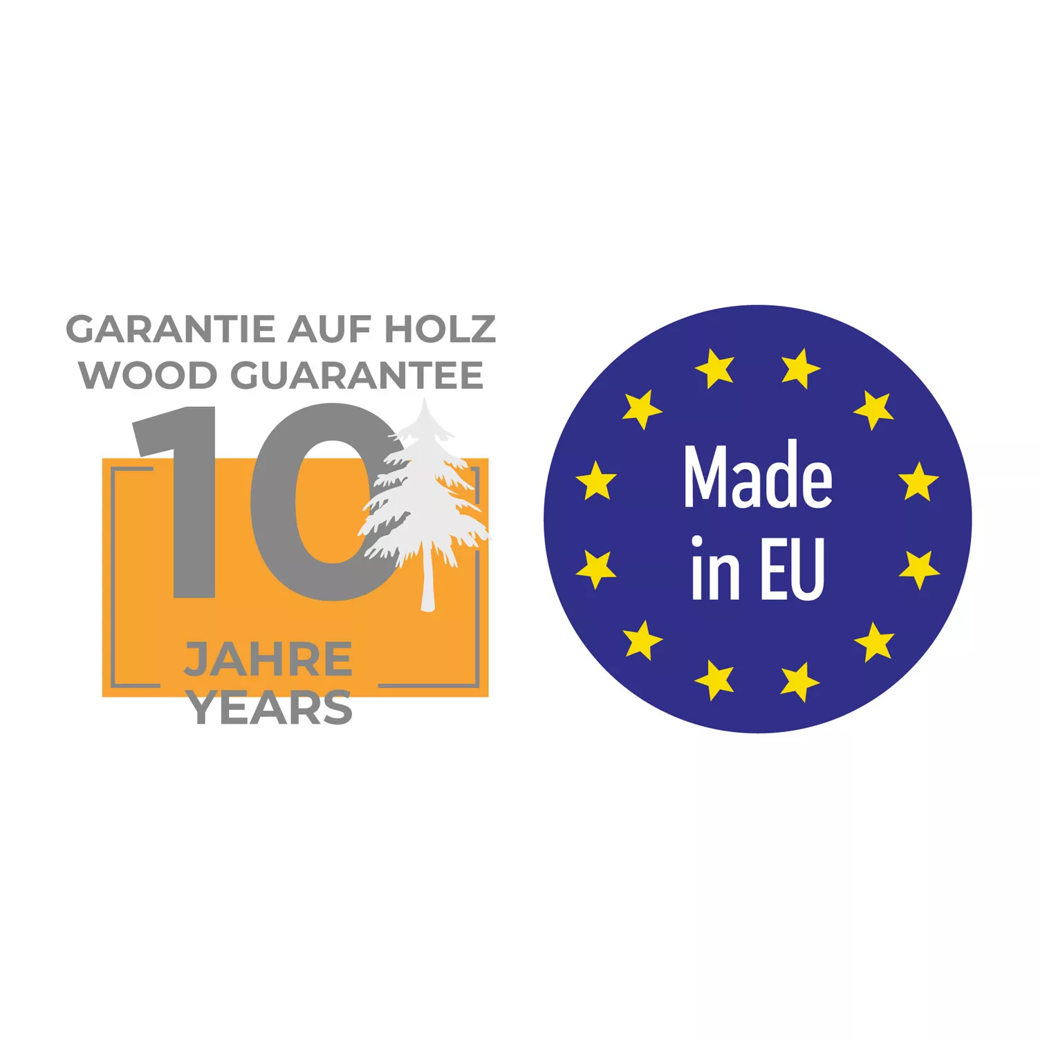 gre-holzpool-komplettset-rechteckig-badges Gre Marbella 2 Holzpool Komplettset Rechteckig Blau - 420 x 270 x 117 cm
