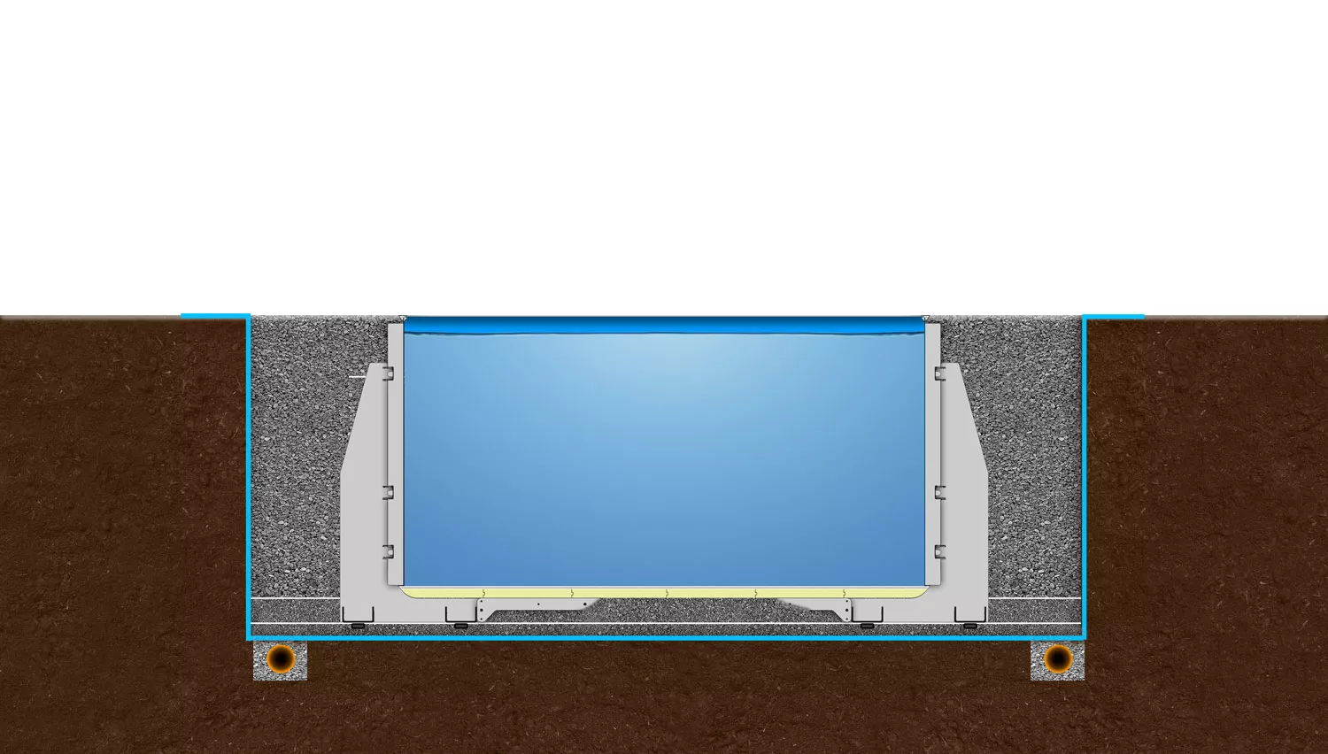 ConZero Komplettset für Ovalpools - 3,50 x 7,00 x 1,50 m