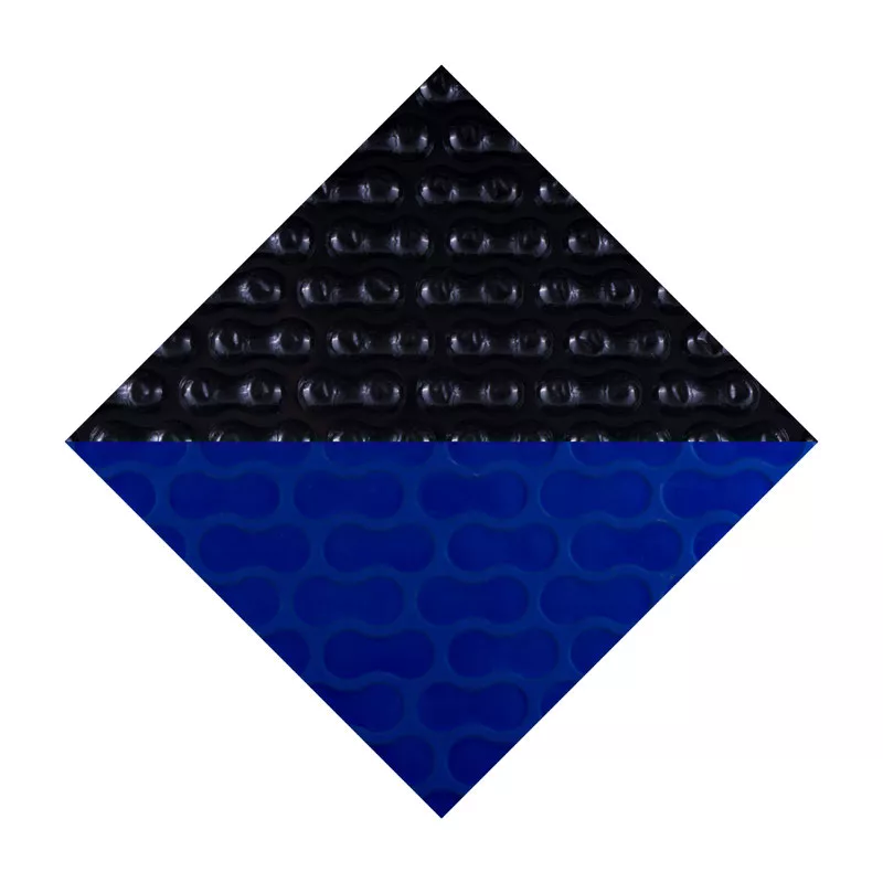 Solarfolie 7,00 x 7,00 m Quadratisch Blau Schwarz 400 GeoBubble