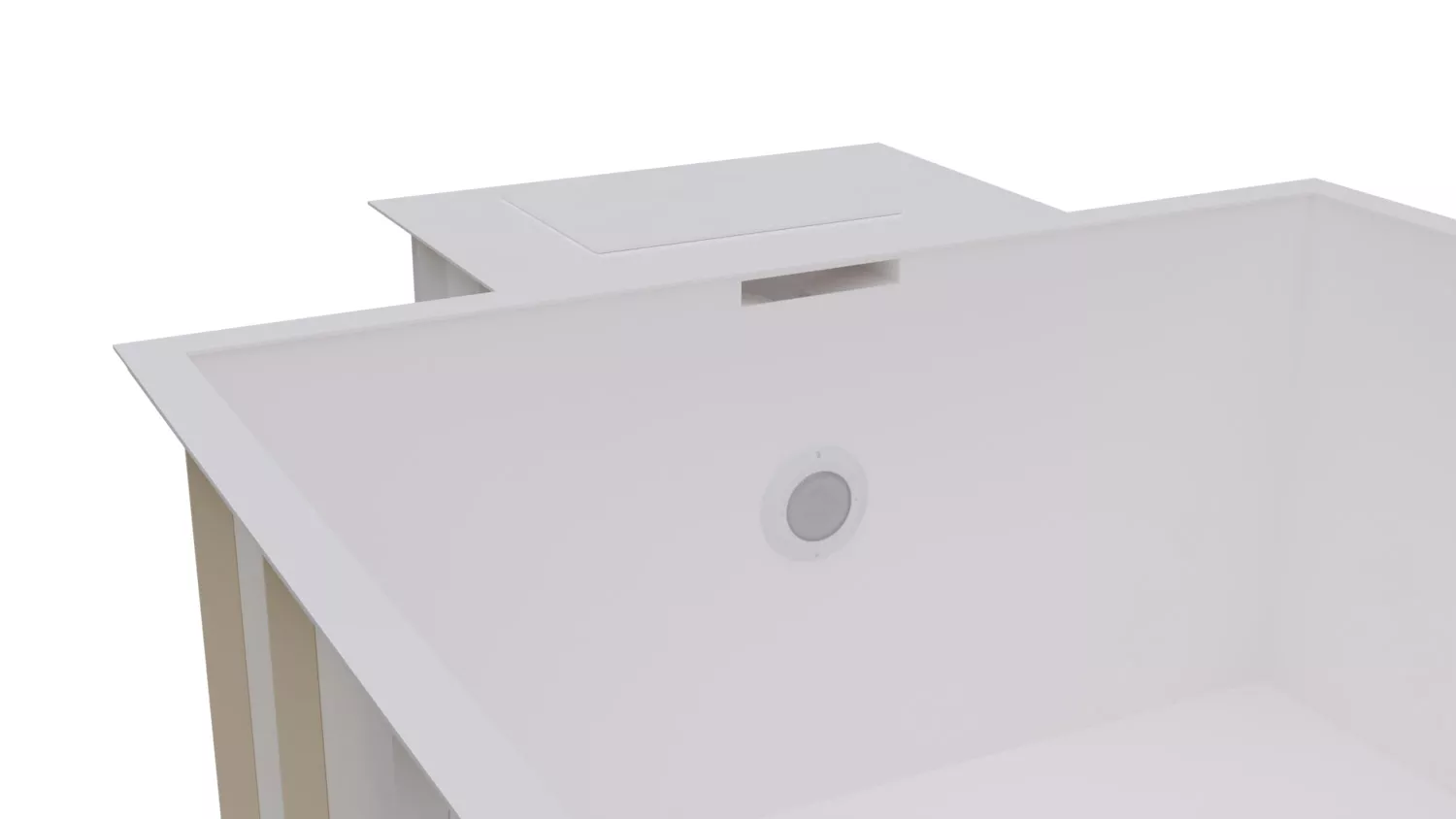 PP-Pool Komplettset Premium Weiß mit Horizon-Überdachung - 5,00 x 3,00 x 1,36 m