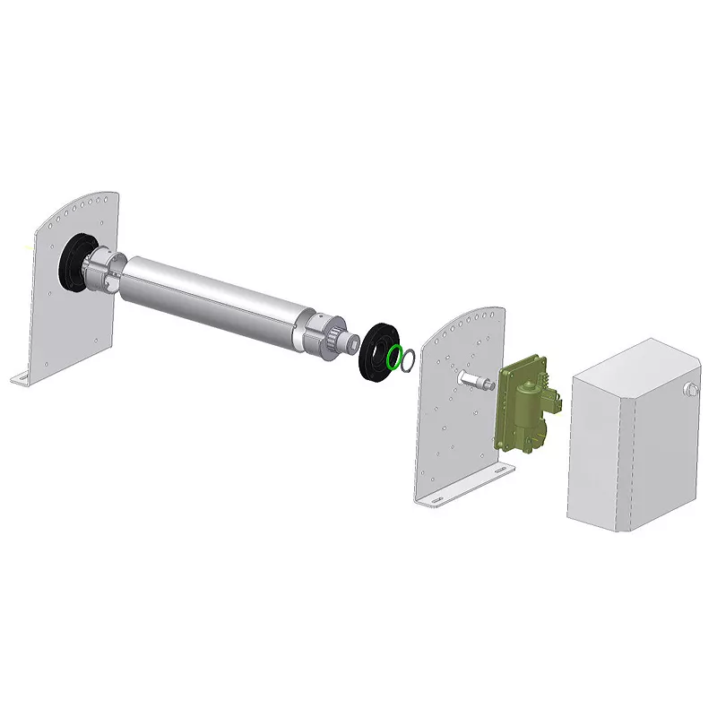 130510 ACOE 45 Aufrollvorrichtung Überflur mit Alu Wickelwelle 110mm