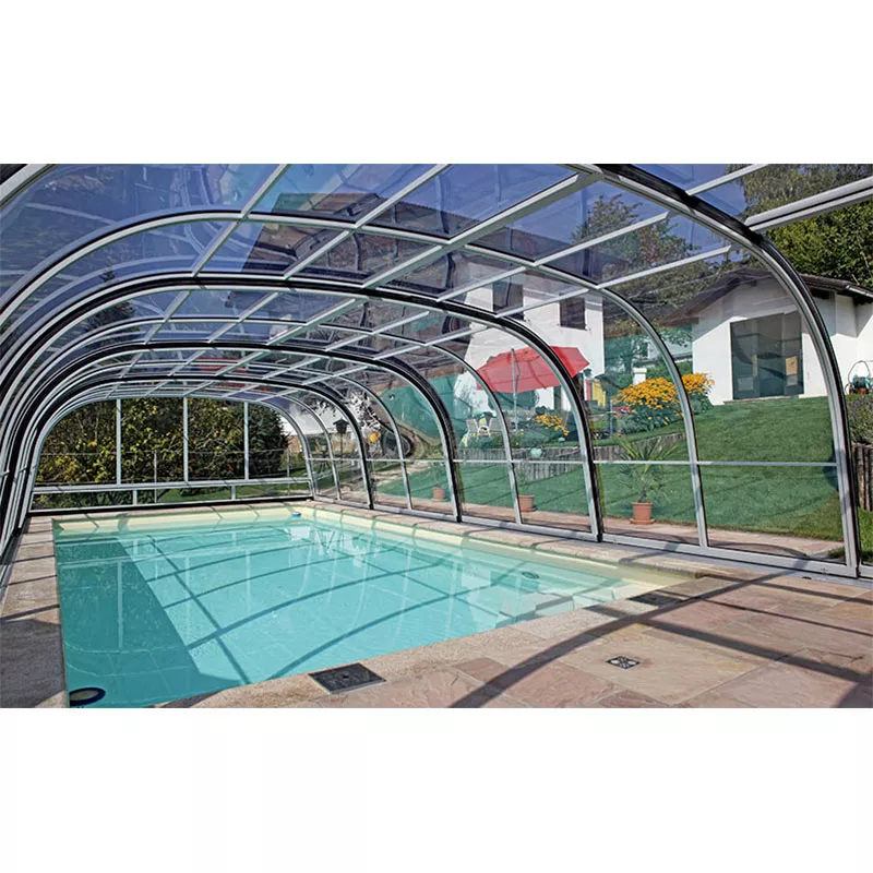 Schwimmbadüberdachung Harmonie Plus 8,00 x 4,00 x 2,10m